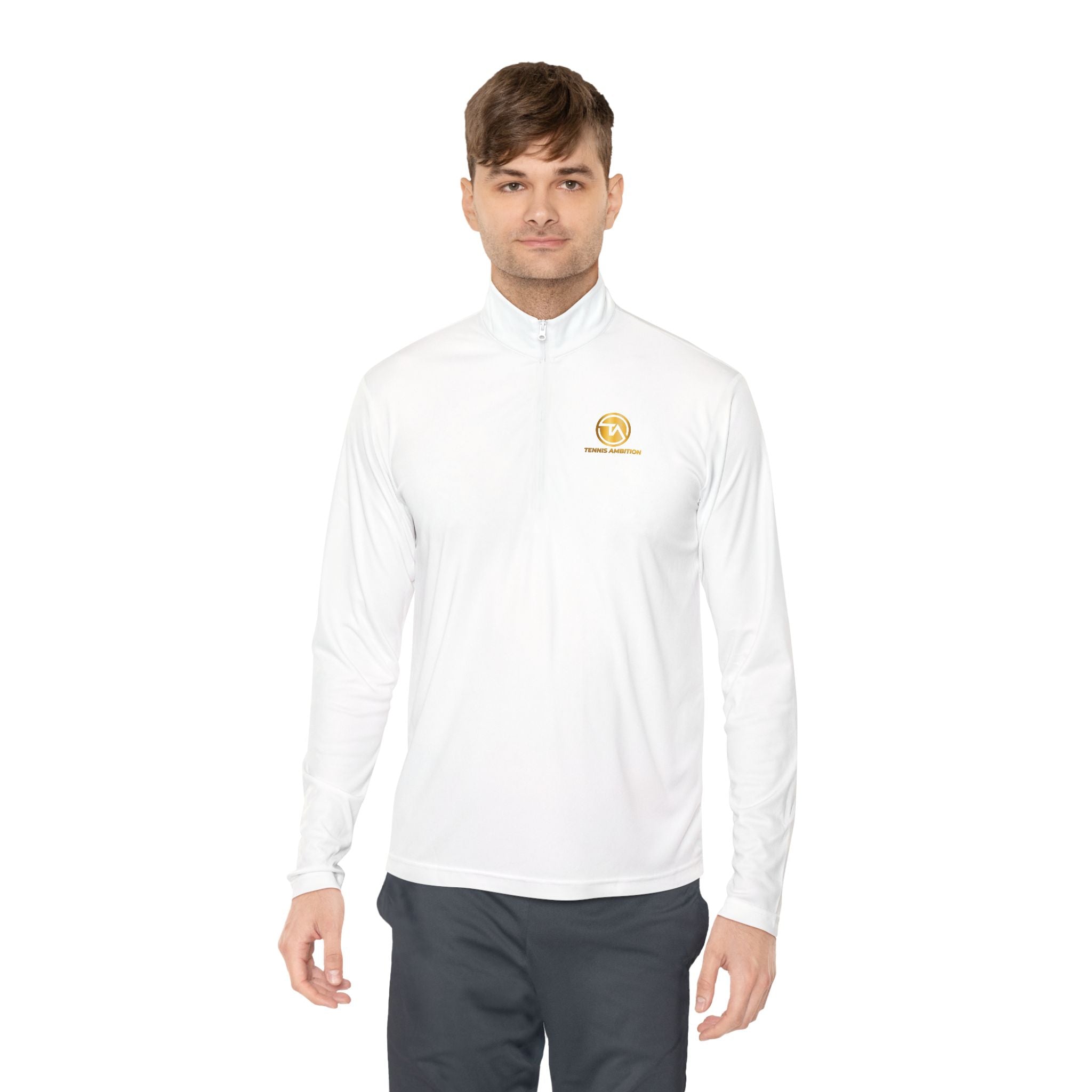 Sweat à col zippé homme